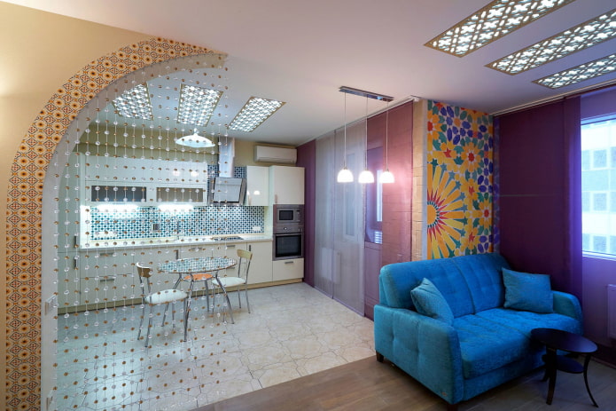 interior design cucina-soggiorno