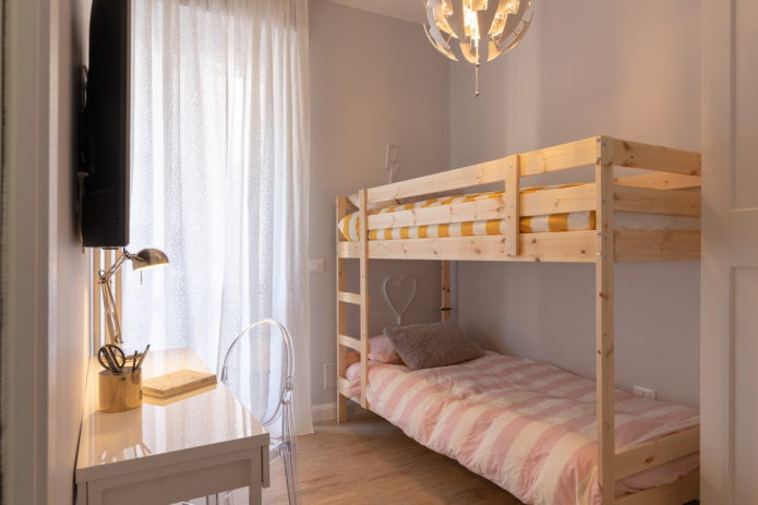 9 dormitor pătrat pentru doi copii