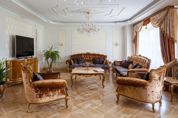 stue møbler i klassisk stil