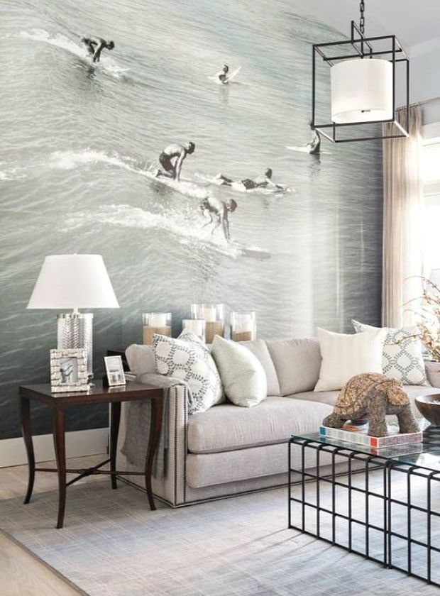 Wall mural in a modern style