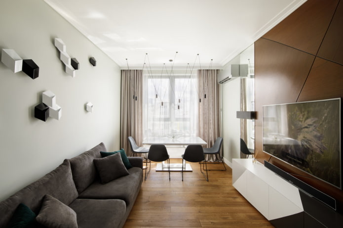 Wohnzimmer 18 Plätze in einem modernen Stil
