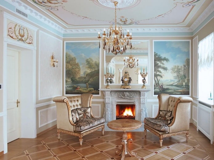 classic fireplace in the living room