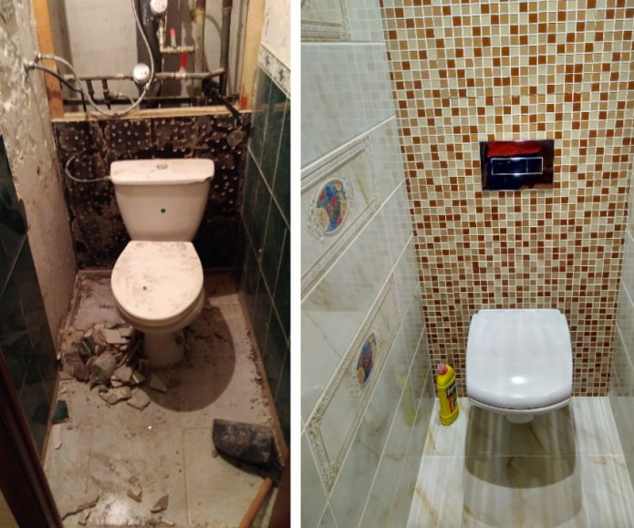 Kruşçev'de banyo tamiri