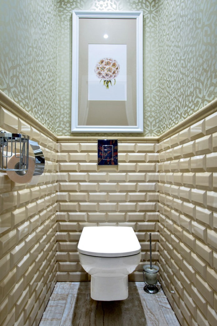 décoration des toilettes dans l'appartement Khrouchtchev