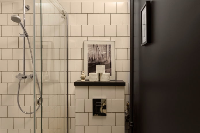 banheiro estilo loft