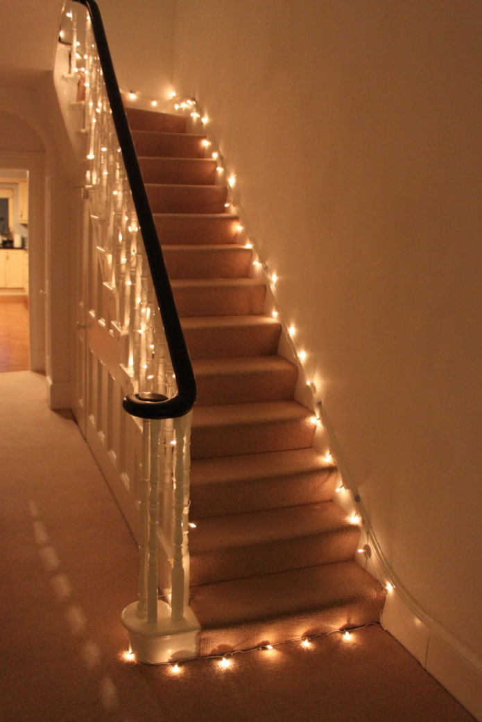 projeto de escada iluminada