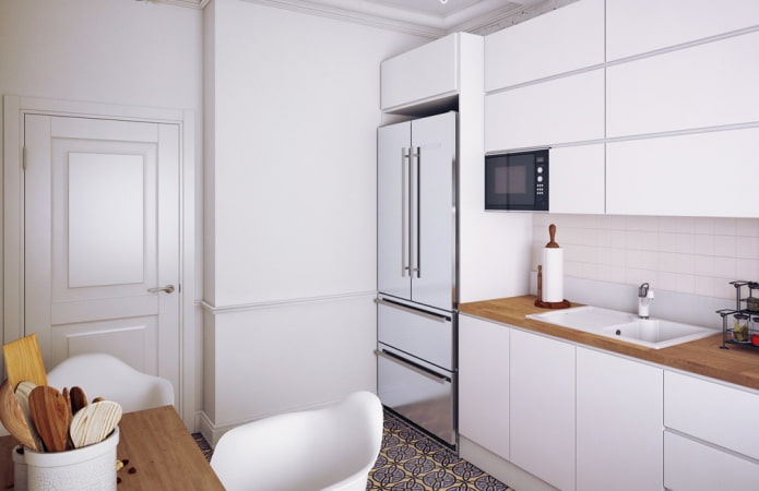 8 sq m kitchen refrigerator