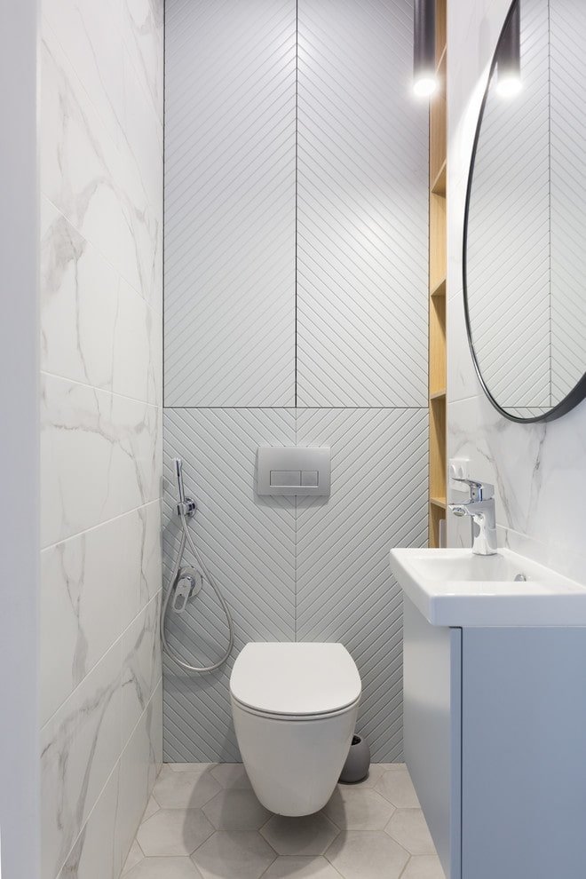 minimalism style toilet interior