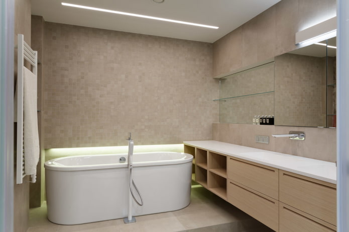 minimalistiske badeværelsesmøbler