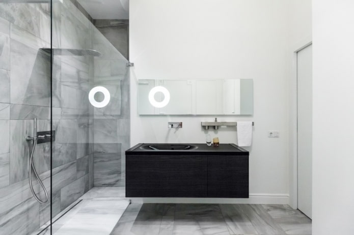 minimalistiska badrumsmöbler