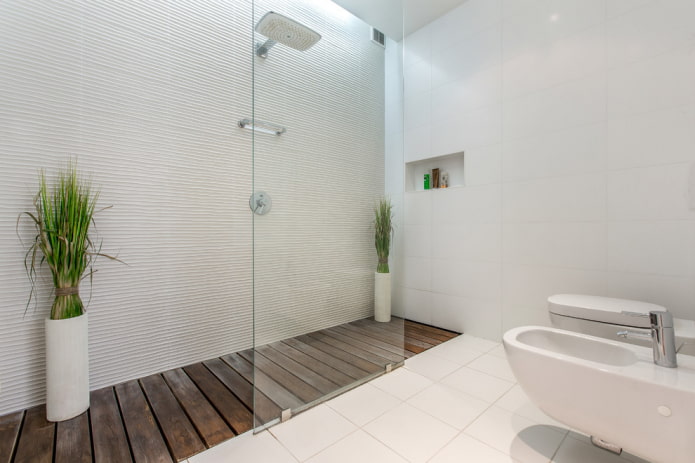 intérieur de salle de bain de style minimalisme