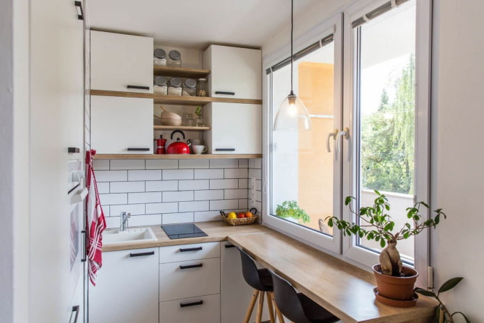 Design de interiores de cozinha de 5 m2