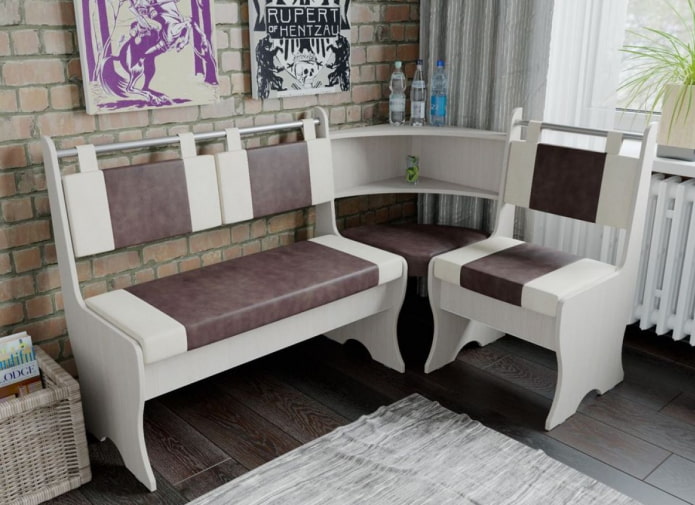 colț de mobilier cu un bar în bucătărie