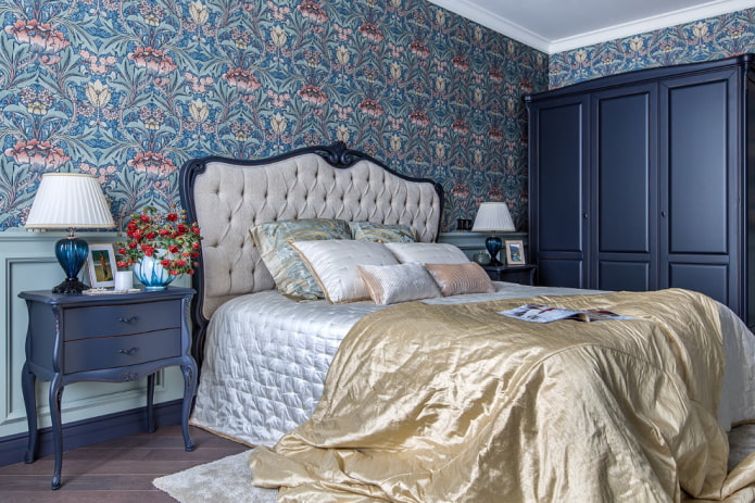 dekoracja sypialni w stylu klasycznym