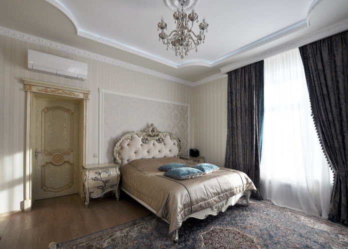 klassisk stil sovrum dekoration