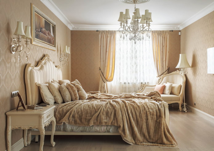 dekoracija spavaće sobe u klasičnom stilu