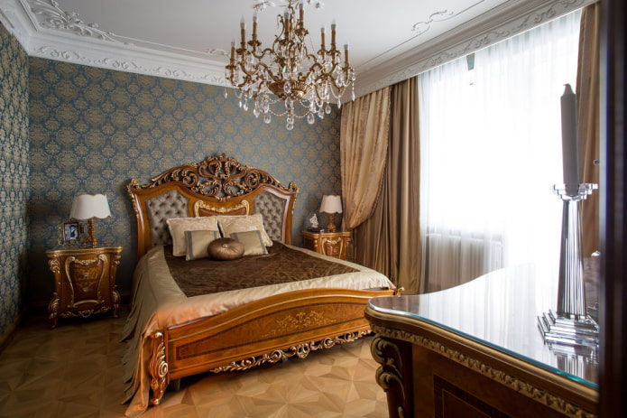 pewarna bilik tidur dengan gaya klasik