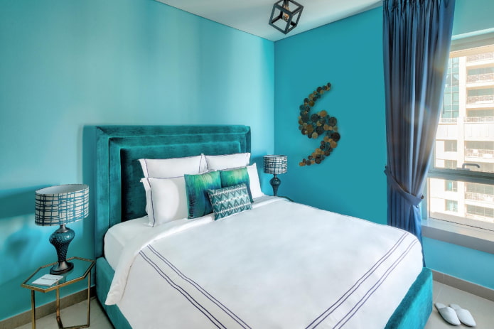 chambre turquoise