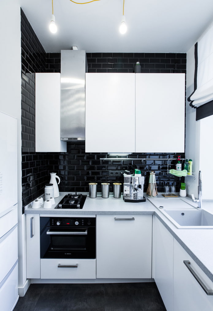 bucătărie în stil minimalism