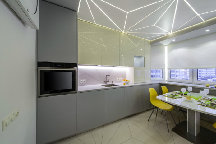 Intérieur de cuisine de 10 m²