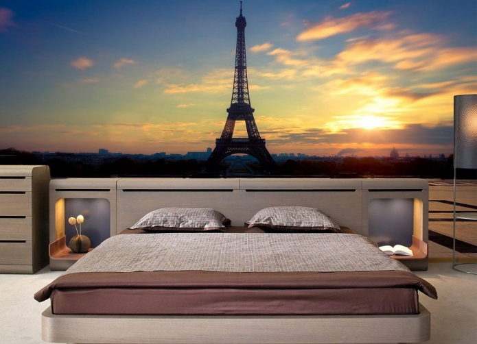 solnedgang i Paris
