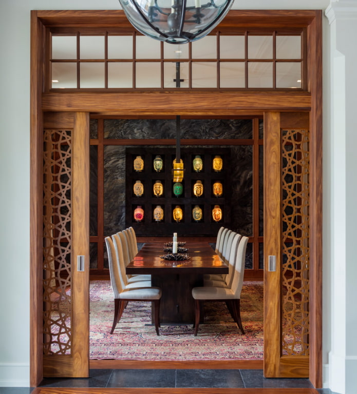 orientalisk stil dörr