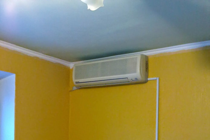 wallpapering sa ilalim ng air conditioning