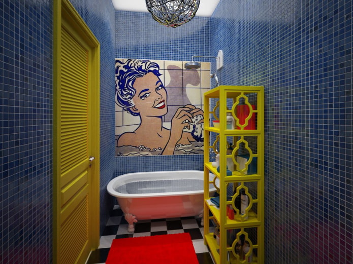 חדר אמבטיה פופ ארט