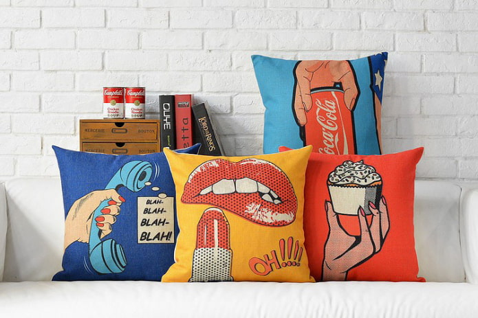 pop meno pagalvės