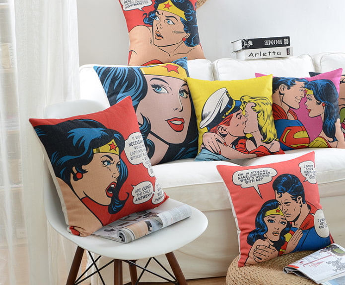 comic book pillows
