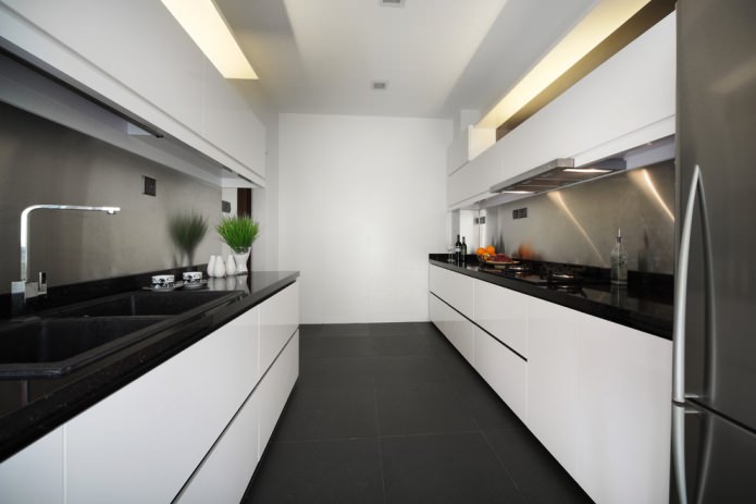 matte tiles in the kitchen