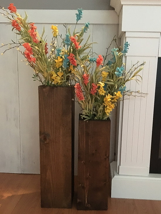 vaza din lemn