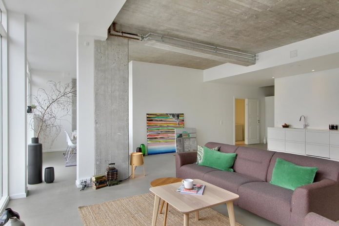 minimalismus v obývacím pokoji