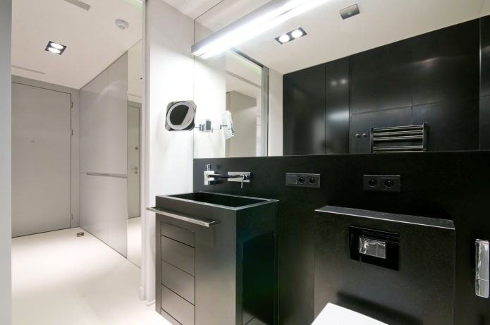 melnbalts vannas istabas dizains