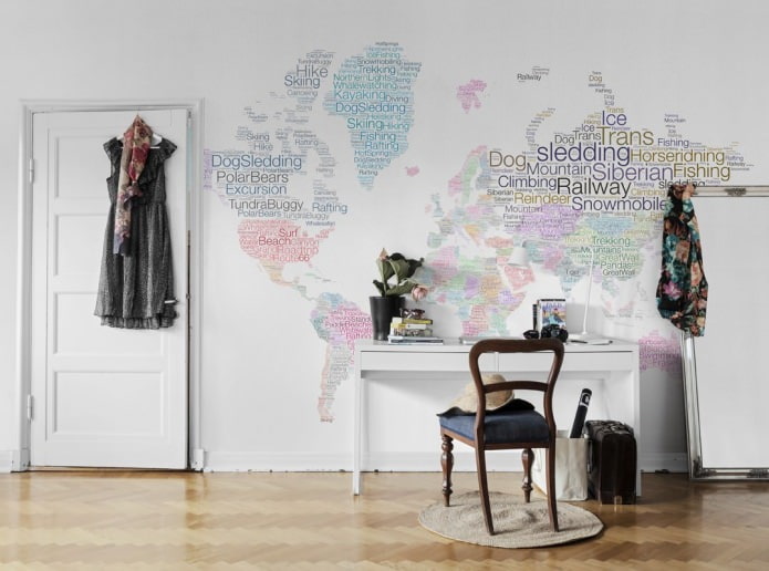 kabineto pasaulio žemėlapis