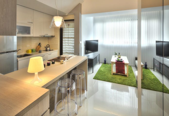 Design de apartamento de 32 m2 m