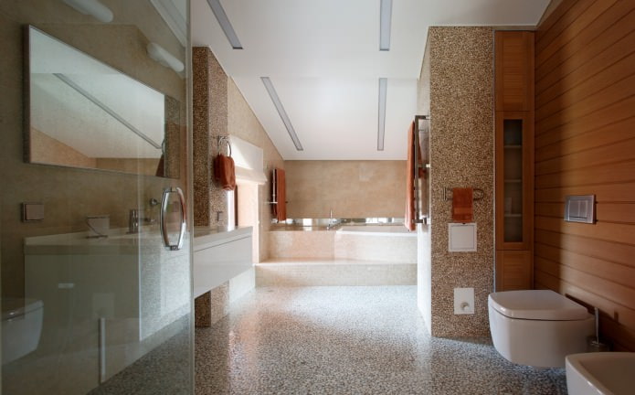 Eiropas stila vannas istabas interjers