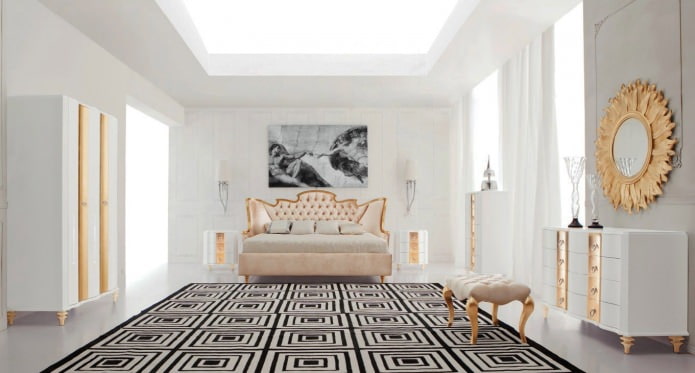 Design de dormitor Art Deco