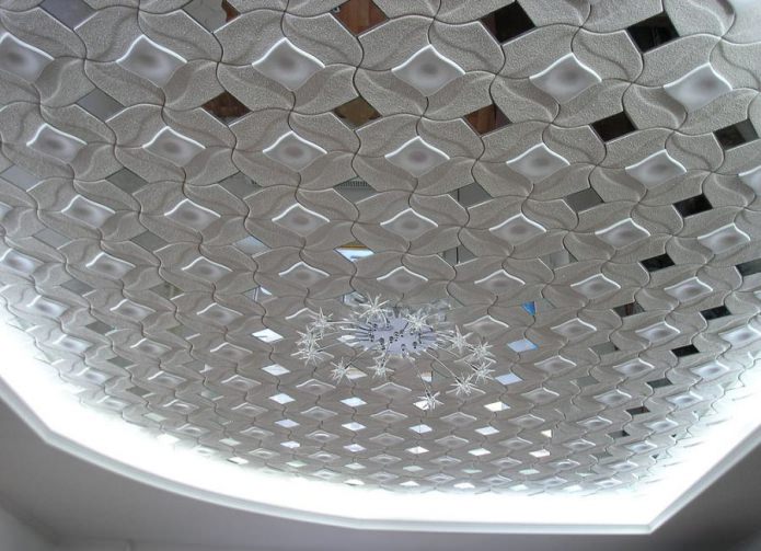 foam tile on the ceiling