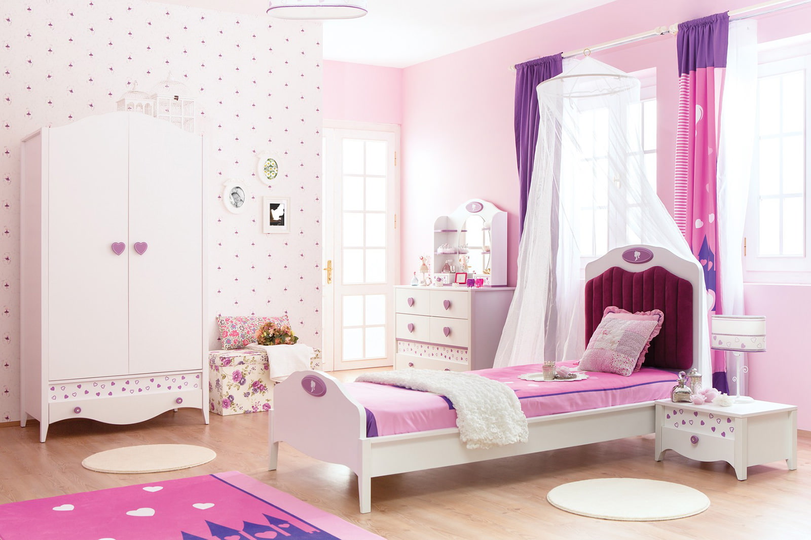 Kinderzimmer in pink