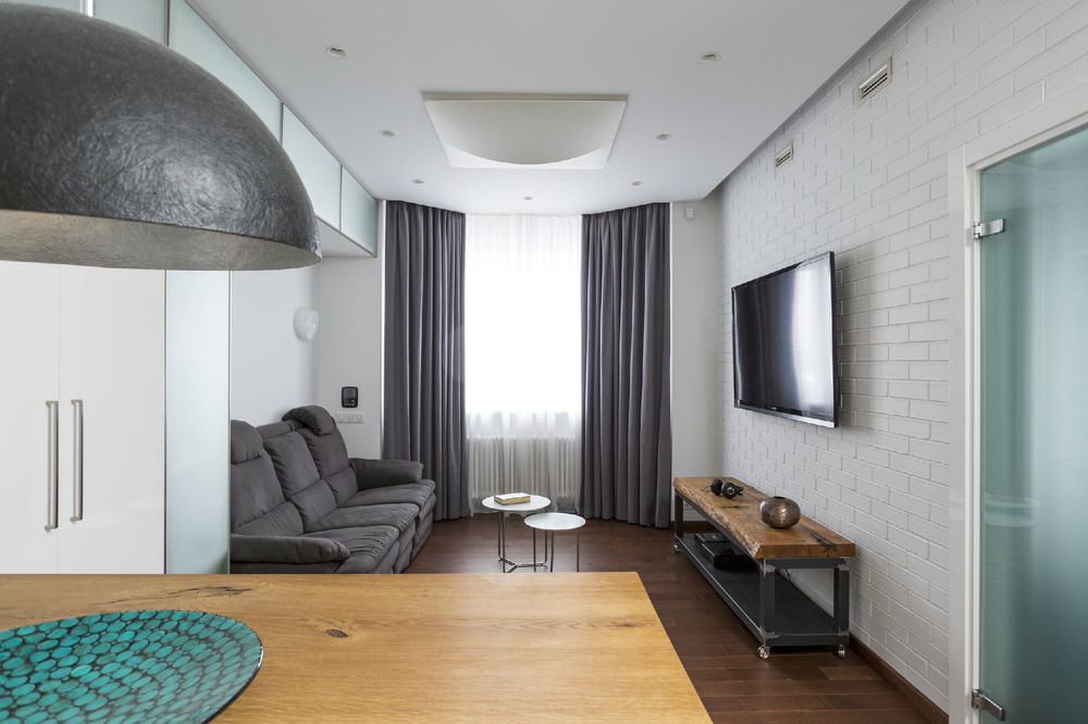 Designa lägenhet med ett sovrum på 43 kvm. m.