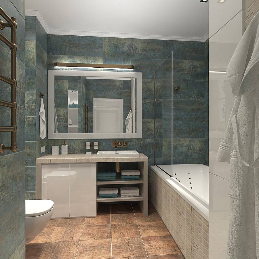 Hình ảnh dự án căn hộ 2 phòng: phòng tắm