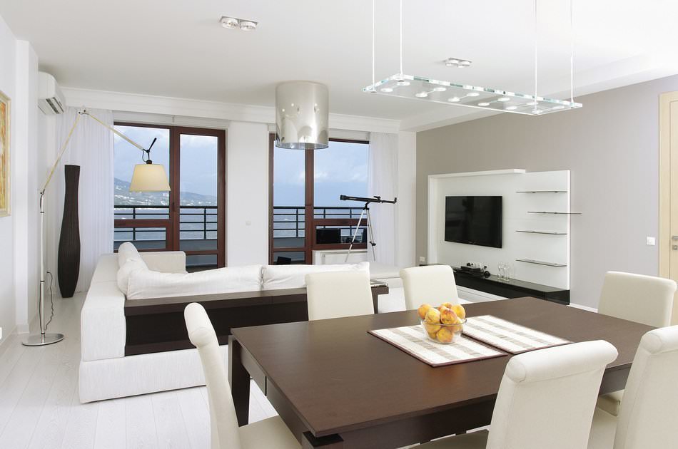 Design interior modern al unui apartament în stilul minimalismului