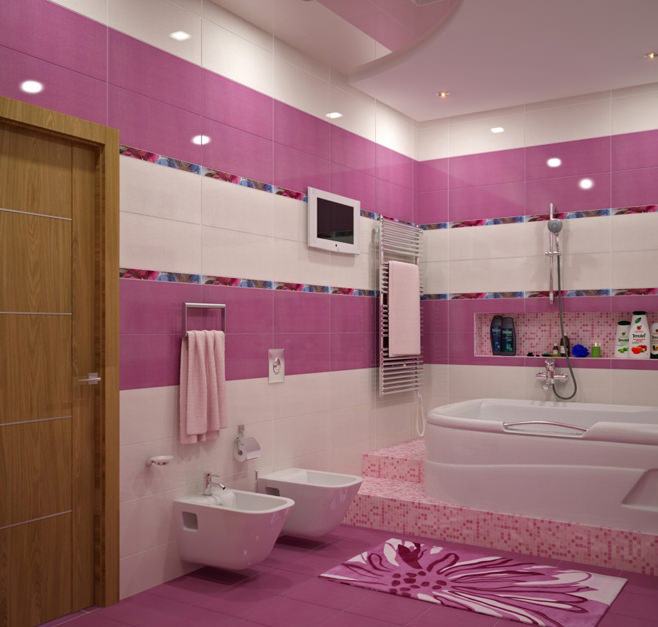 rozā vanna