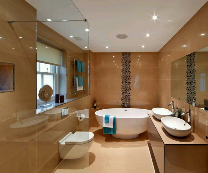 Hnedá kúpeľňa
