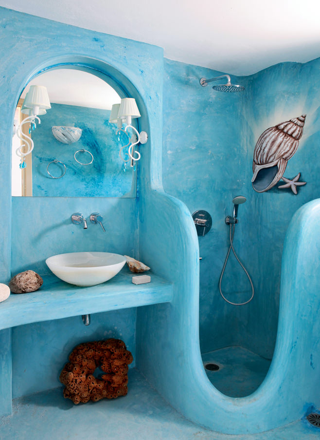 łazienka w stylu morskim