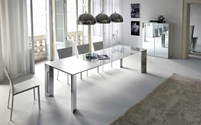 The choice of the dining table: types, features, photos