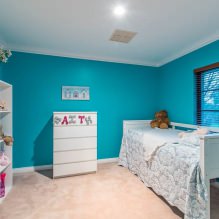Detská izba v tyrkysových farbách: vlastnosti, foto-9