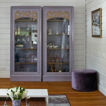 Lavendel Interieur: Kombination, Wahl des Stils, Dekoration, Möbel, Vorhänge und Accessoires-0
