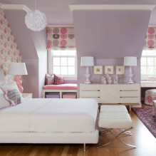 Lavendelinteriør: kombinasjon, valg av stil, dekorasjon, møbler, gardiner og tilbehør-3